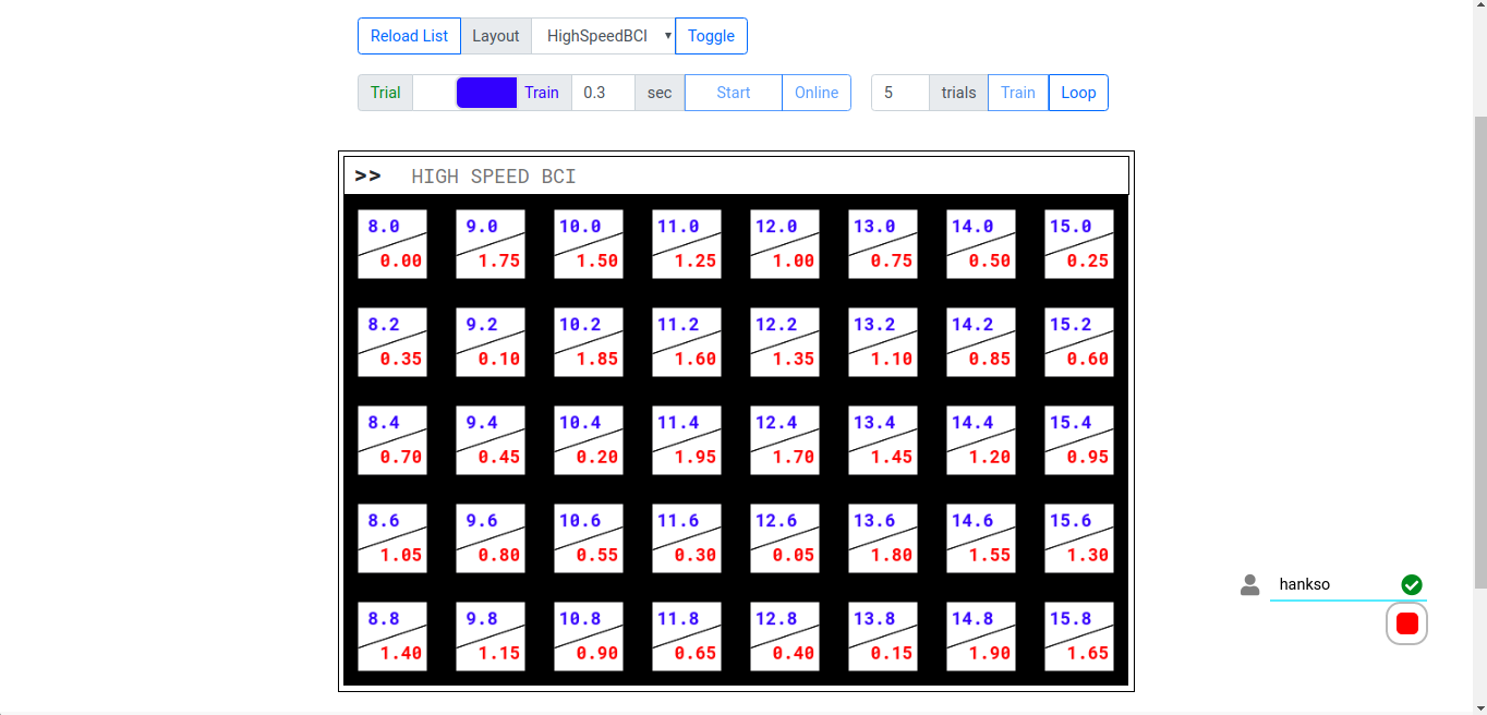 Record data for training
